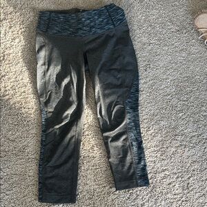 Athleta Gray and Blue Athletic Leggings